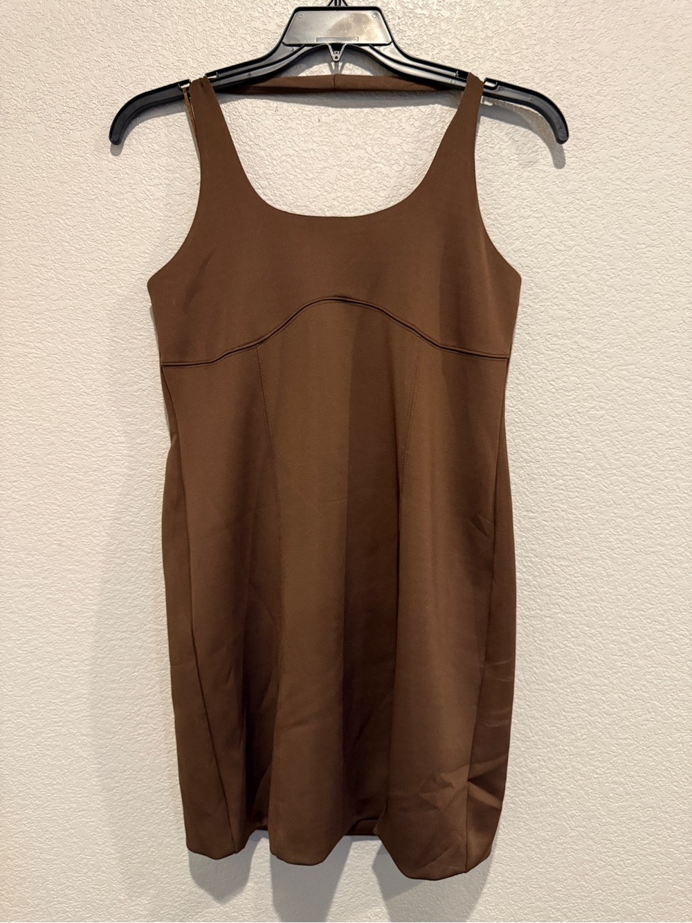 BOLD elements Brown Scoop Neck Sleeveless Dress